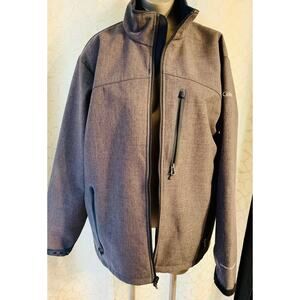 Columbia Men’s Ascender Softshell Wind Resistant In Gray Omnishield Jacket Large